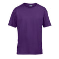 Violett - Front - Gildan Kinder SoftStyle T-Shirt