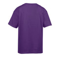 Violett - Back - Gildan Kinder SoftStyle T-Shirt