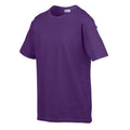 Violett - Side - Gildan Kinder SoftStyle T-Shirt