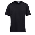 Schwarz - Front - Gildan Kinder SoftStyle T-Shirt