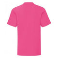 Fuchsia - Back - Fruit Of The Loom Jungen Iconic T-Shirt