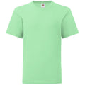 Neon Mint - Front - Fruit Of The Loom Jungen Iconic T-Shirt