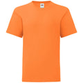 Orange - Side - Fruit Of The Loom Jungen Iconic T-Shirt