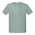 Salbei - Front - Fruit Of The Loom Jungen Iconic T-Shirt