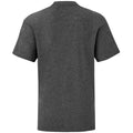 Dunkelgrau meliert - Back - Fruit Of The Loom Jungen Iconic T-Shirt