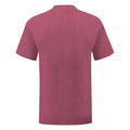 Burgunderrot meliert - Lifestyle - Fruit Of The Loom Herren T-Shirt Iconic