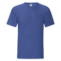 Royal meliert - Front - Fruit Of The Loom Herren T-Shirt Iconic