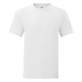 Weiß - Front - Fruit Of The Loom Herren T-Shirt Iconic