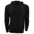 Schwarz - Front - SOLS Herren Seven Kapuzenjacke - Kapuzen-Sweatshirt mit Reißverschluss