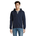 Marineblau - Back - SOLS Herren Seven Kapuzenjacke - Kapuzen-Sweatshirt mit Reißverschluss