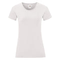 Weiß - Front - Fruit Of The Loom Damen T-Shirt Iconic, kurzärmlig