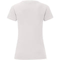 Weiß - Back - Fruit Of The Loom Damen T-Shirt Iconic, kurzärmlig