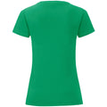 Kleegrün - Back - Fruit Of The Loom Damen T-Shirt Iconic, kurzärmlig