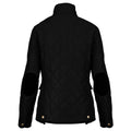 Schwarz-Schwarz - Back - Kariban Damen Steppjacke