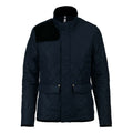 Navy-Schwarz - Front - Kariban Damen Steppjacke