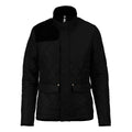 Schwarz-Schwarz - Front - Kariban Damen Steppjacke