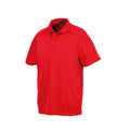 Rot - Front - Spiro Unisex Erwachsene Impact Performance Aircool Polo Shirt