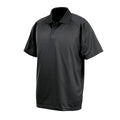 Schwarz - Front - Spiro Unisex Erwachsene Impact Performance Aircool Polo Shirt