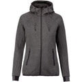 Dunkelgrau meliert - Front - Proact Damen Performance Kapuzenjacke