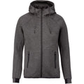 Grau meliert - Front - Proact Herren Performance Kapuzenjacke