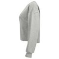 Grau meliert - Side - SF - "Slounge" Kurzes Sweatshirt für Damen