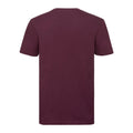 Burgunder - Back - Russell Herren Authentic Pure Organik T-Shirt