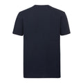 Marineblau - Back - Russell Herren Authentic Pure Organik T-Shirt