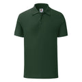 Flaschengrün - Front - Fruit Of The Loom Herren Piqu Polo Shirt