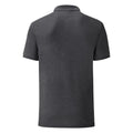 Dunkelgrau meliert - Back - Fruit Of The Loom Herren Piqu Polo Shirt