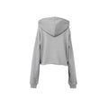 Sturmgrau - Back - Bella + Canvas Damen Crop-Kapuzenpullover