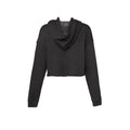 Dunkelgrau meliert - Back - Bella + Canvas Damen Crop-Kapuzenpullover