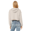 Staubgrau meliert - Back - Bella + Canvas Damen Crop-Kapuzenpullover