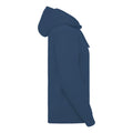 Blau meliert - Side - Russell Herren Authentic Meliert Kapuzenpullover