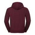 Burgunder meliert - Back - Russell Herren Authentic Meliert Kapuzenpullover