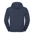 Indigo meliert - Back - Russell Herren Authentic Meliert Kapuzenpullover