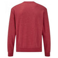 Rot meliert - Back - Fruit Of The Loom Herren Klassik Drop Schulter Sweatshirt