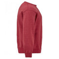 Rot meliert - Side - Fruit Of The Loom Herren Klassik Drop Schulter Sweatshirt