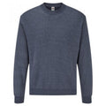 Navy meliert - Front - Fruit Of The Loom Herren Klassik Drop Schulter Sweatshirt