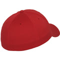 Rot - Back - Flexfit Unisex Baseballkappe