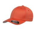 Würziges Orange - Front - Flexfit Unisex Baseballkappe