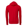 Rot - Back - Bella + Canvas Erwachsene Unisex Kapuzenpullover