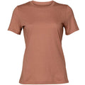 Terrakotta - Front - Bella + Canvas Damen Relaxed Jersey T-Shirt