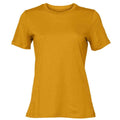 Senfgelb - Front - Bella + Canvas Damen Relaxed Jersey T-Shirt