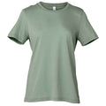 Salbeigrün - Front - Bella + Canvas Damen Relaxed Jersey T-Shirt