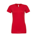 Rot - Front - Bella + Canvas Damen Relaxed Jersey T-Shirt