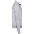 Grau meliert - Side - Fruit of the Loom Erwachsene Unisex Klassik Zip Sweatshirt