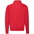 Rot - Back - Fruit of the Loom Erwachsene Unisex Klassik Zip Sweatshirt