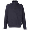 Marineblau - Front - Fruit of the Loom Erwachsene Unisex Klassik Zip Sweatshirt