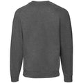 Grau meliert - Back - Fruit Of The Loom Erwachsene Unisex Klassik Raglan Sweatshirt