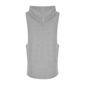 Sport Grau - Back - AWDis Erwachsene Unisex Just Cool Urban Ärmelloser Muskel Kapuzenpullover